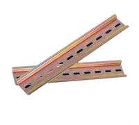 2 Pieces Slotted Aluminum DIN Rail, 10cm and 50cm Lengths, 35mm Width and 7 5mm Height for Circuit Protection (20CM)