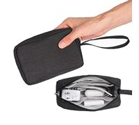 2 Pieces Small Zippered Pouch, Portable Electronics Soft Organizer, Little Toiletry Carry Bag Mini Cosmetic Makeup Bag, Coin Purse Wallet, Travel Accessories Make up Case for Purse,Storage Black