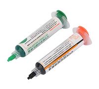 2 Pieces Soldering Mask Ink - 2 Pieces UV Light Curing Soldering Mask Electronic Product Repair Ink BGA PCB Soldering Stop Ink (Black+Green)