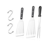2 Pieces Spatula, 2 Pieces Hook, 1 Piece Fork, Metal Spatula, Metal Spatula, Fish Fillet Spatula, Spatula, Egg Turning Spatula, Steak Clamp Spatula, Steak Spatula