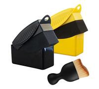 2 Pieces Sponge Brushes, 1 Piece Car Interior Brush, Microfiber Cleaning Cloth, Car Cleaning Wipes, Super Absorbent Plush Cloth for Car Cleaning and Drying