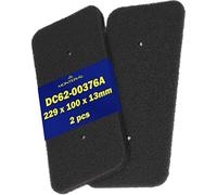2 Pieces Sponge Filter for Tumble Dryer 229 x 100 x 13 mm with the Original Code DC62-00376A for Samsung - Warranty 10 Years - MONTERAL