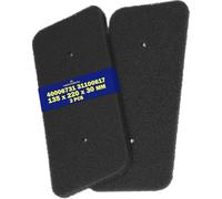 2 Pieces Sponge Filter for Tumble Dryer 269 x 123 x 10 mm with the Original Code 40006731 for Candy and for Hoover - Warranty 10 Years - MONTERAL