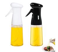 2 Pieces Spray Bottle for Cooking, Olive Oil Dispenser for Cooking, Olive Oil Sprayer for Cooking, BBQ Cooking Spray Bottle, for Cooking, Grilling, Salad, Baking (Black, White)