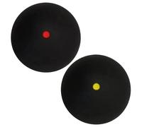 2 Pieces Squash Balls, Single Yellow Red Dot Squash Balls, 38mm Rubber Sports Competition Squash Ball, Portable Racket Balls For Elite Intermediate Beginner Junior Competition And Training