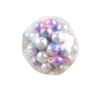 2 Pieces Squeeze Pearl Balls, Fidget Round Beads, 4/8cm Anti-Stress Slow Rebound Toys, Squishys Fidget Toys, Colorful SqueezeBall, Fidgeting Slow Rebound Toy, For Kids Girls Children