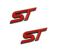 2 Pieces ST Emblem Sticker, Metal Car Emblem ST Emblem Front Grille Trunk Body, Insignia ST, Badge Sticker ST, Emblem Metal Sticker ST Compatible for Fieste Focos Mondio