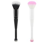2 Pieces Stain & Tint Blending Brush, Foundation Brush, Gradient Brush, Liquid Blush Brush for Blending and Creating a Flawless Finish with Synthetic Bristles