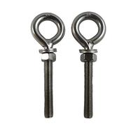 2 Pieces Stainless Steel 316 M12 Eye Bolt 12mm x 80mm (1/2" x 3 3/16") Marine Grade