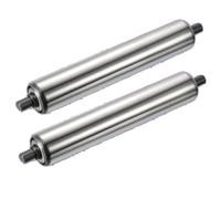 2 Pieces Stainless Steel Conveyor Rollers 1.25" & 2" Diameter Feed Rollers for Woodworking Commercial Rollers 50mm (2") Dia 150mm (5.9") Length Factory Warehouse Use