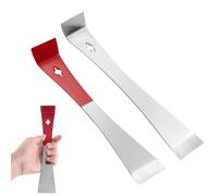 2 Pieces Stainless Steel Pry Bar,Scraper, Multi-Purpose Crow Bar, Flat Bar, for Trim Removal, Lifting, Kitchen Remodeling