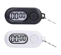 2 Pieces Stop Timer Keychains, Sports Stop Watch Key Chain, Countdown Clock Keychains, Sport Digital Time Keyring, With LCD Display, For Teachers, Students