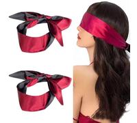2 Pieces Strap Eye Mask, Satin Eye Mask, Sleeping Supplies, Sexy Simple Eye Mask, Clothing Accessories.