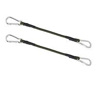 2 pieces sturdy bungee cord mini bungee rope lashing straps 36 cm bungee cord with snap hook for camping luggage travel