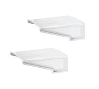 2 Pieces Sun Rain Shade Camera Cover, Webcam Sun Shield, Camera Rain-proof Protector Shield, Security Cover Wall Mount For LED Lights Dome Outdoor Cameras