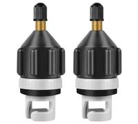 2 Pieces SUP Paddle, Vertical Paddle SUP, Kayak Stand Up Paddleboard Motor Valve Adapter, Air Pump for Inflatable Stand Up Paddleboard (Black)