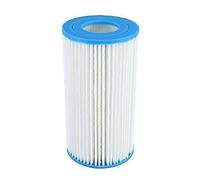 2 Pieces Swimming Pool Filter Cartridge Swimming Pool Water Filter compatible with Bestway Size III, Blue-White, 20.3 x 10.4 cm