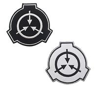 2 Pieces Tactical Logo Patch for SCP Foundation Funny SCP Super Natural Hook and Loop Embroidery Morale Military Emblem Patch for Jacket Backpacks Clothes Vest Uniforms Clothes