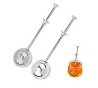 2 Pieces Tea Infusers Tea Filter 304 Stainless Steel Tea Infuser Ball Shape Tea Infuser Filter the Infusion Flour Duster