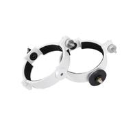 2 Pieces Telescope Tube Mounting Rings Sturdy White Easy to Install Metal for 80DX