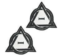 2 Pieces Therian Funny Embroidered Appliques Hook Loop Removable Armband Tactical Fastener Military Flag Patch for Clothes,Dog Harness,Backpacks,Vest,Jacket,Jeans,Hats