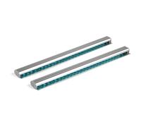 2 Pieces Ticket Holder Receipt Holder for Restaurant Refrigerator, No Drill Restaurant Order Ticket Holder, for Walls Home Kitchen Office Cafes Pubs Bars(30cm, Sliiver, 2p)