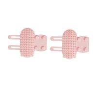 AWHAO 2 Pieces Tickling Comb Pet Brush Wall Corner Brush Pet Grooming Tools Silicone Cat Grooming Brush for Long Short Hair Cats, PInk