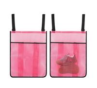 2 Pieces Trampoline Shoes Bag,Trampoline Shoe Holder,with 2 Hook and Loop Strap, Large Wall Mounted,for Indoor Pool Park Backyard Camping Workout Toys