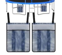 2 Pieces Trampoline Shoes Bag,Trampoline Shoe Holder,with 2 Hook and Loop Strap, Large Wall Mounted,for Indoor Pool Park Backyard Camping Workout Toys