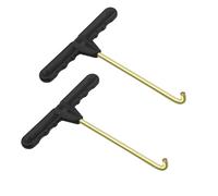 2 Pieces Trampoline Spring Tool,5.1x4.5 Inch Trampolines Accessories,Spring Pull T-Hook With Plastic Handle,For Installation Jumping Trampoline Spring.