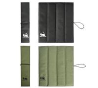 2 Pieces Travel Seat Cushion Camping Mat Oxford Cloth Waterproofing Stain Resistant Foam Mats Insulation of Cold and Hard Floors for Hiking, Concerts, Camping, Parks (black, olive green)