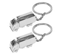 2 Pieces Truck Keychains, Mini Truck Model Keychains, 3D Keychains, Creative Keychains, Metal Keychains, Gift Keychains