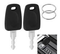 2 Pieces TSA007 Master Luggage Keys for TSA with 2 Keychain, Multifunctional Luggage Key, Compatible with TSA007 Locks, Universal Customs Lock Replacement Keys