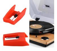 2 Pieces Turntable Needles, Turntable Diamond Replacement Needles, Turntable Needle Replacement, Compatible with Vinyl Record Player, LP, Phonograph