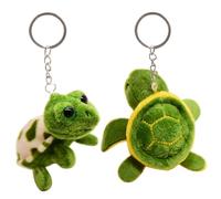 2 Pieces Turtle Keychain, Turtle Plush Toy, Keychain Plush Turtle, Cute Animal Pendant, Bag Doll Pendant, Mini Turtle Pendant