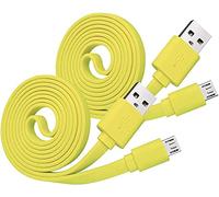 2 Pieces UE Boom Replacement Charging Cable Power Cord Cable Extension cord is Compatible with UE Boom Boom2 Megaboom Miniboom Roll Wireless Speaker (Yellow/2 Pieces)