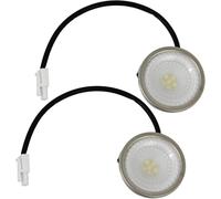 2 Pieces Universal Cooker Hood LED Light, Round 54.5mm, 1.6W, Energy-Saving Vent Extractor Lamp, Replacement Kitchen Hood Lighting