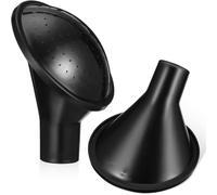 2 Pieces Universal Garden Watering Can Rose Head, Water Sprinkler Sprayer Fits All Standard Size Watering Cans, Easy to Attach & Remove, Ideal for Indoor & Outdoor Gardening, Black
