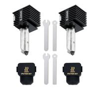 2 Pieces Upgraded 0,2mm+0,2mm Hotend Kit for Bambu Lab A1/A1 Mini 3D Printer, 0,2 mm Hardened Steel Hotend Kit, Hotend with Silicone Sock for Bambu Lab A1/A1 Mini 3D Printer
