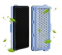 2 Pieces Vacuum Cleaner with Hepa Filter for Miele Compact C1 & C2, Complete C2 & C3, S8340 Vacuum Cleaner Hepa Filters with Miele Filter