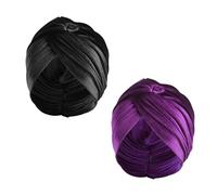 2 Pieces Velvet Turban Hats, Stretch Turban Hats, Retro Turban Hats, Soft Turban Hats, Chemotherapy Hats Purple