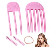 2 Pieces Volume Hair Clips,Hair Volume Comb for Fluffy Bangs,Instant No-Trace Curly Hair Root Lifting Clip,Hair Volume Clips for Roots,2 Seamless Duckbill Clips and 1 Twisted Hair Rope