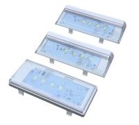 2 Pieces W10515057 & 1 Piece W10515058 LED Light Set with Tapered Lens and Bezel Compatible for Whirlpool, Kenmore, Maytag, KitchenAid Refrigerators, WPW10515057 AP6022533 PS. 11755 866