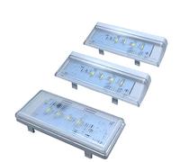 2 Pieces W10515057 & 1 Piece W10515058 LED Light Set with Tapered Lens and Bezel Compatible for Whirlpool, Kenmore, Maytag, KitchenAid Refrigerators, WPW10515057 AP6022533 PS. 11755 866