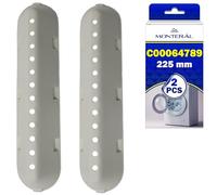 2 Pieces Washing Machine Drum Paddle 225x53x40 mm with Original Code 488000799111 488000533119 C00533119 C00268109 for Whirlpool for Indesit for Ariston - Warranty 10 Years - MONTERAL