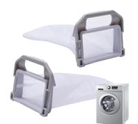 2 Pieces Washing Machine Filter Bags | General Mesh Laundry Filter Bags | Chip Lines Lint Catcher for Washing Machine | GLQ22 Washing Machine Wash Bags Repair Parts for Home Improvements