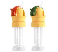 2 Pieces Water Bottle Top Adapter, Beverage Water Bottles Straw Lid, Universal Bottle Spout Adapter, 11.6x5.2cm, For Most Standard Bottles Toppers For Children Boys And Girls.