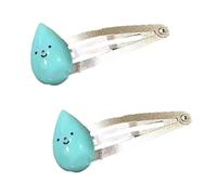 2 Pieces Water Drop Shape Hairpin For Sweet Girls Charm Hair Barrettes Aesthetics Metal Hair Accessories