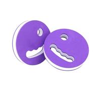 2 Pieces Water Exercise Discs Aerobic Equipment EVA Portable Handheld Pool Resistance Weights with Ergonomic Grip Suitable for Water, Purple