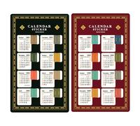 2 Pieces Weekly Labels Stickers 2026 | Monthly Date Stickers for Planner with Adhesive Tabs - for Home Office School Classroom Dormitory Women Men Students Teachers Child